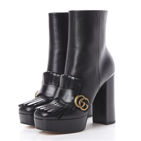 gucci boots fringe|Gucci platform boots.